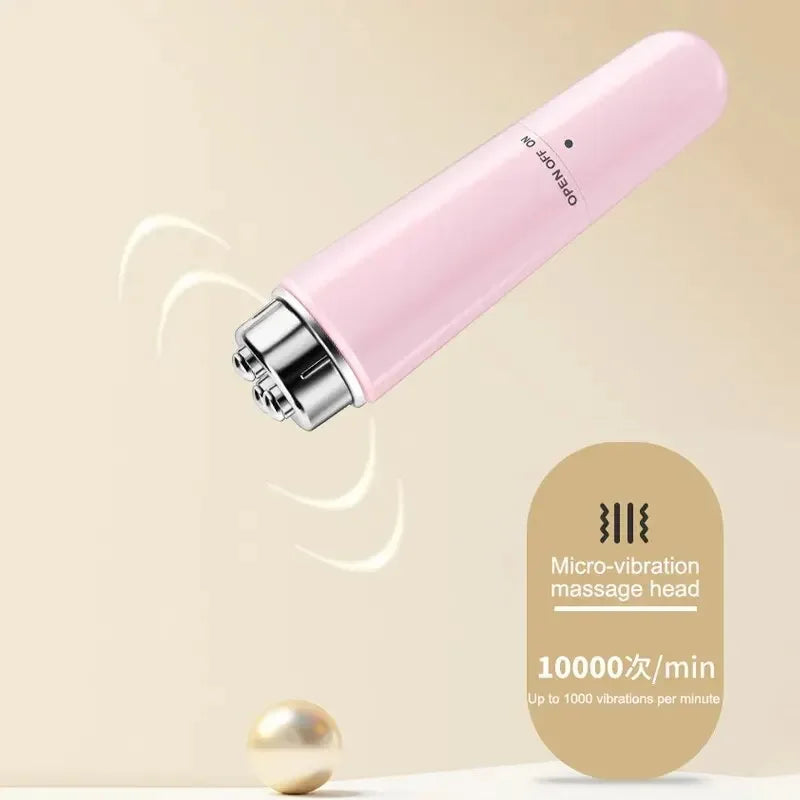 Masseur facial électrique 4 en 1, micro-vibration, instrument de beauté pour les yeux, pour détendre les yeux, soulager les cernes, les poches et les poches sous les yeux.