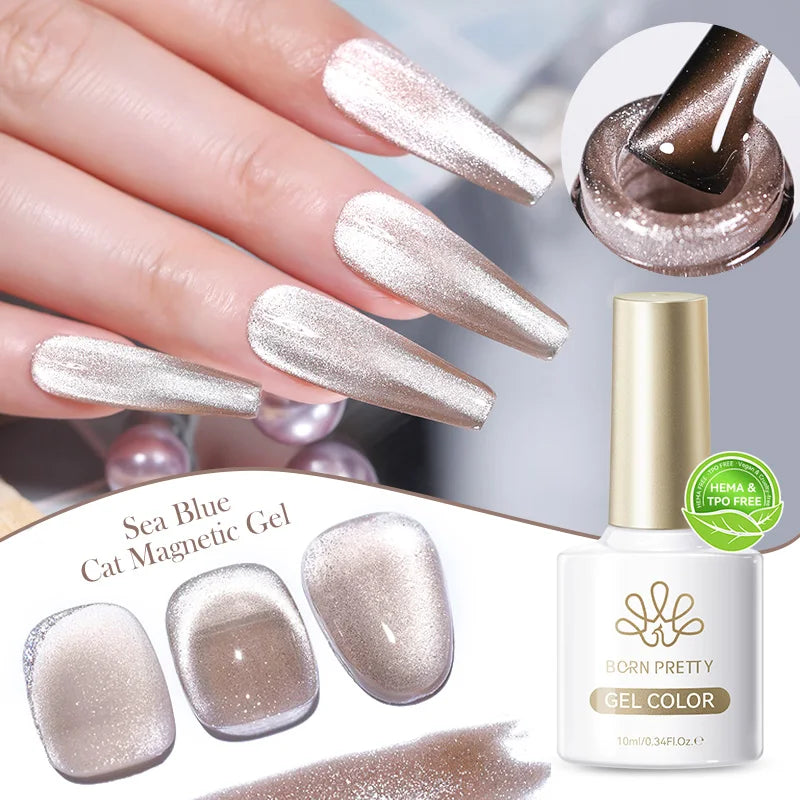 BORN PRETTY 117 Couleurs Vernis à Ongles Gel Magnétique Chat 10ml Vernis Couvrance Totale Semi-Permanent Manucure Super Magnifique