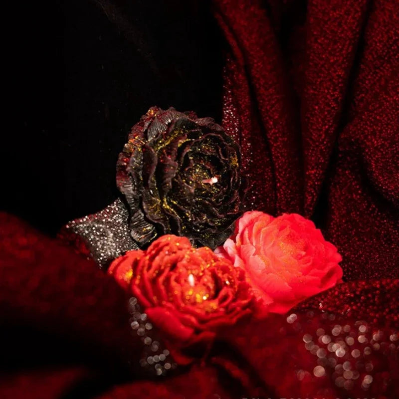 Bougie parfumée pivoine basse température (48 °C) pour couples, Saint-Valentin, cire de soja à basse température, bougie Atmosphere pour adultes