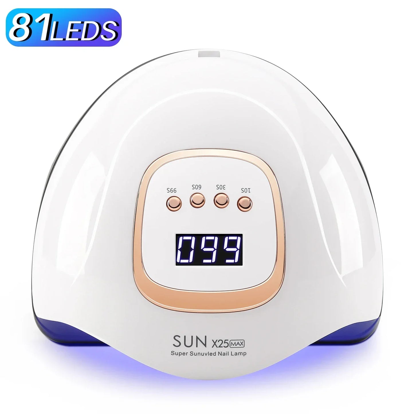 Lampe UV LED 380 W pour ongles, 81 LED, lampe de séchage pour vernis gel avec détecteur de mouvement, lampe de manucure professionnelle pour usage domestique.