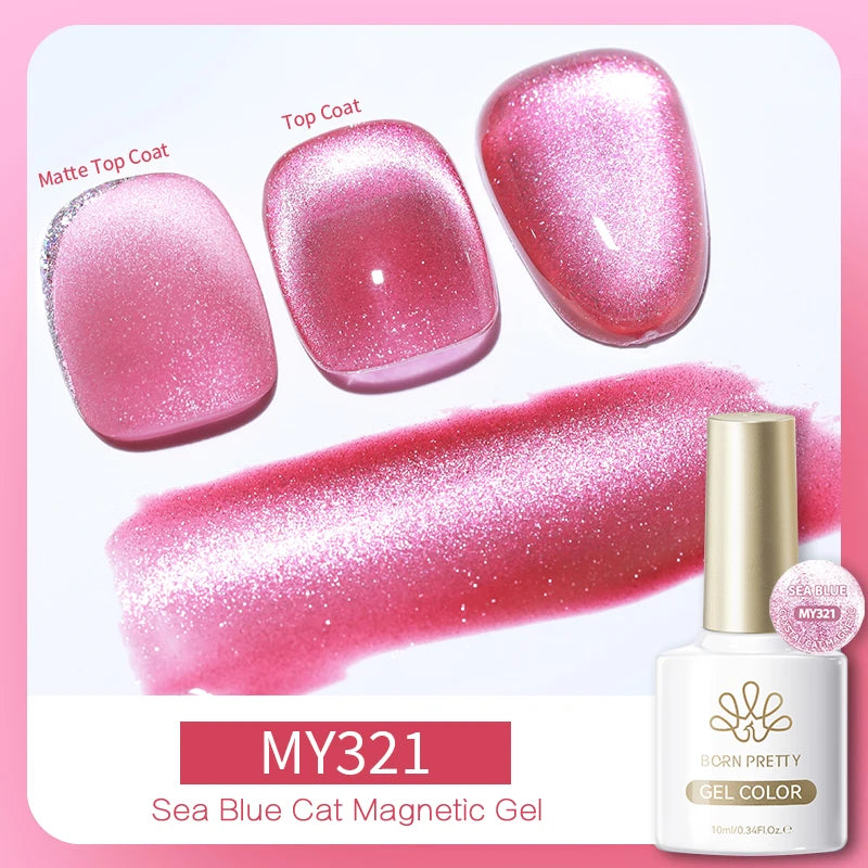 BORN PRETTY 117 Couleurs Vernis à Ongles Gel Magnétique Chat 10ml Vernis Couvrance Totale Semi-Permanent Manucure Super Magnifique