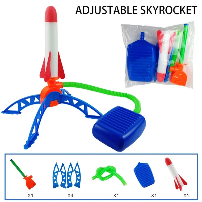 Lance-fusée à air comprimé pour enfants, jouet et cadeau idéal pour les enfants.