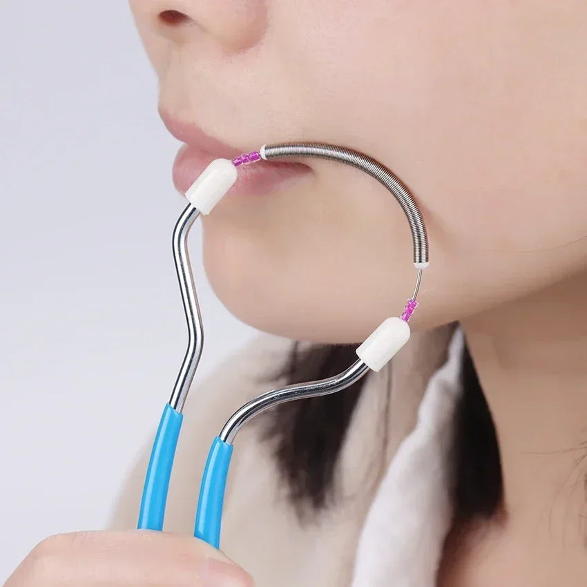 Épilateur facial pour femmes : élimine les poils indésirables de la lèvre supérieure, du menton, du visage ou du cou. Le ressort original pour les poils disgracieux.