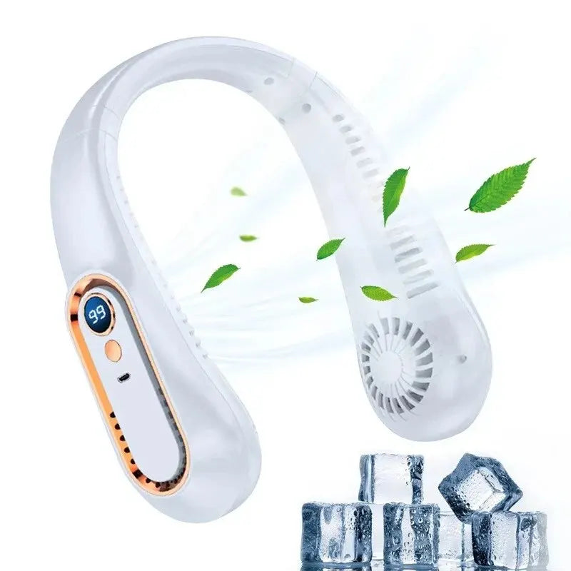 Ventilateur de plafond portable rechargeable USB, petit modèle, idéal pour les étudiants, les bureaux et le sport. Affichage numérique. Ventilateur de plafond suspendu.