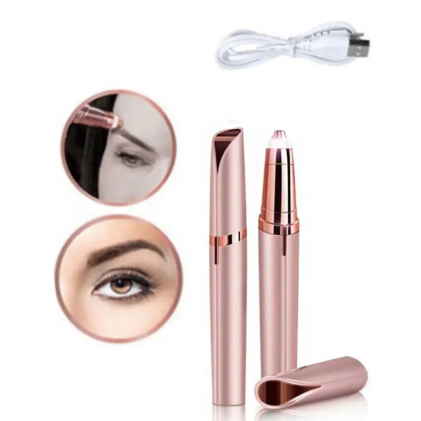 Stylo tondeuse électrique intelligent pour sourcils, outil de rasage automatique pour hommes et femmes, épilateur de beauté pour une épilation impeccable.