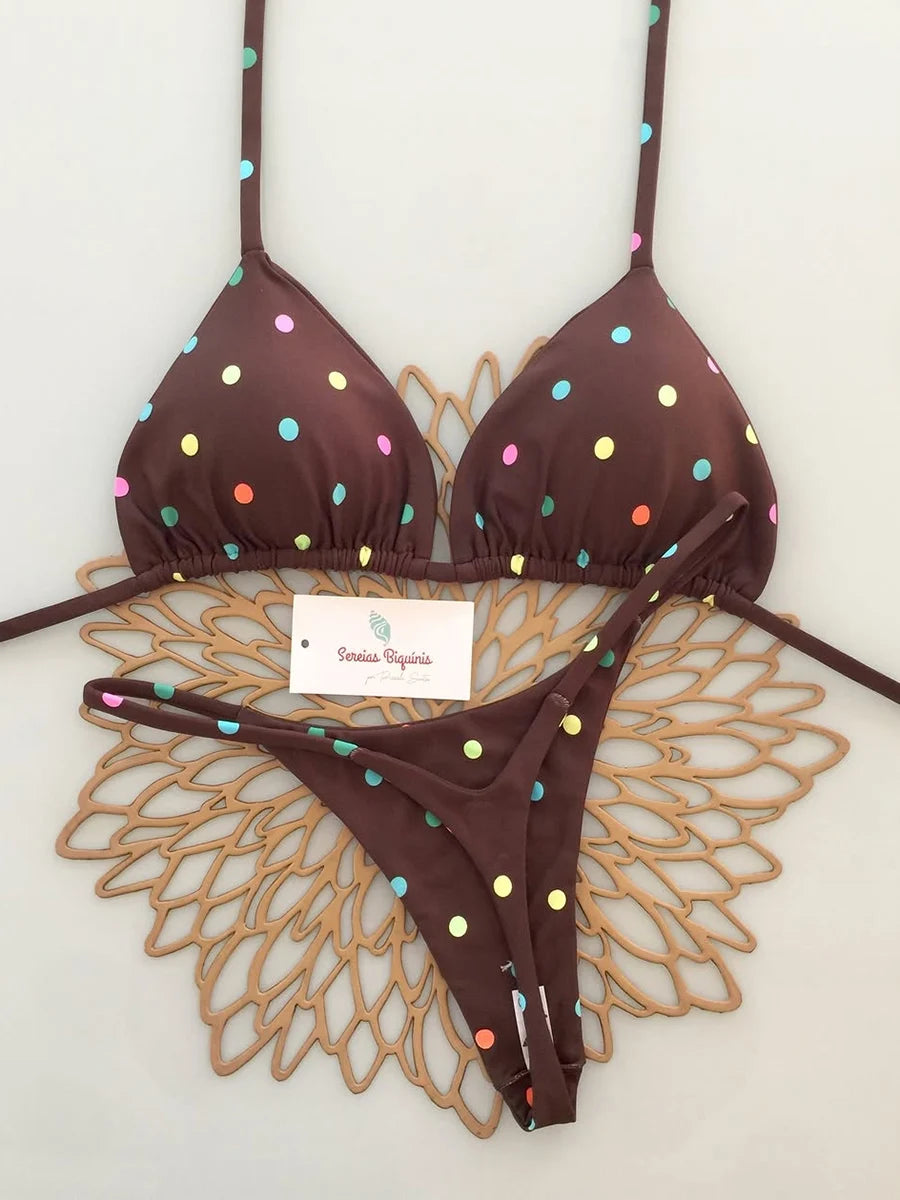 Micro-bikinis 2026 Maillot de bain femme, nouveau maillot de bain sexy, ensemble bikini dos nu, bikini brésilien, string, tenue de plage et de soirée