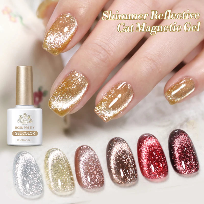 BORN PRETTY 117 Couleurs Vernis à Ongles Gel Magnétique Chat 10ml Vernis Couvrance Totale Semi-Permanent Manucure Super Magnifique