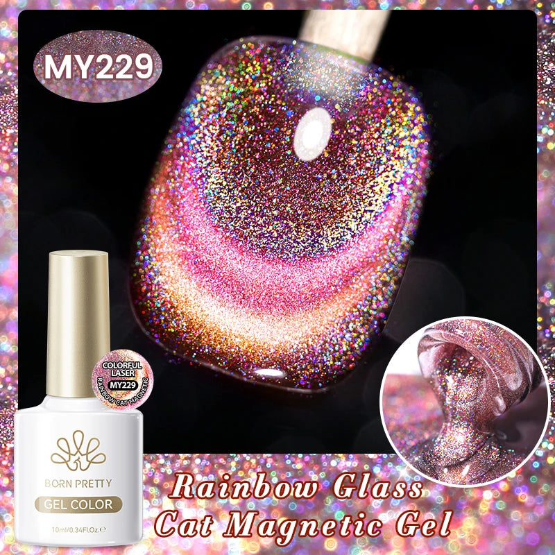 BORN PRETTY 117 Couleurs Vernis à Ongles Gel Magnétique Chat 10ml Vernis Couvrance Totale Semi-Permanent Manucure Super Magnifique