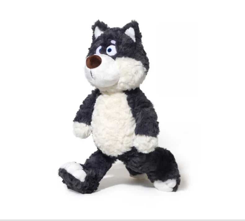 Peluche Loup Gris Mignon de 40 cm, Animal en Peluche Loup Super doux