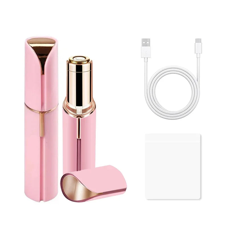 Nouvel épilateur électrique pour le visage, sourcils et lèvres, indolore, zones sensibles du visage (B).