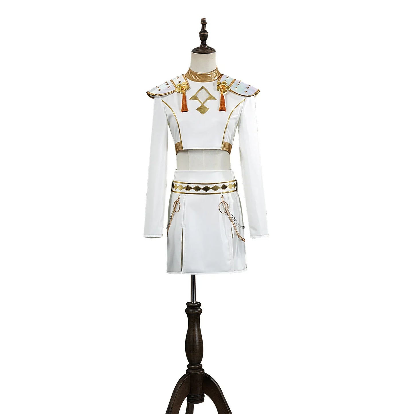 Costume de cosplay pailleté pour enfants K-Pop Demon Hunters Rumi Zoey Mira, uniforme blanc, tenue Huntrix pour filles,