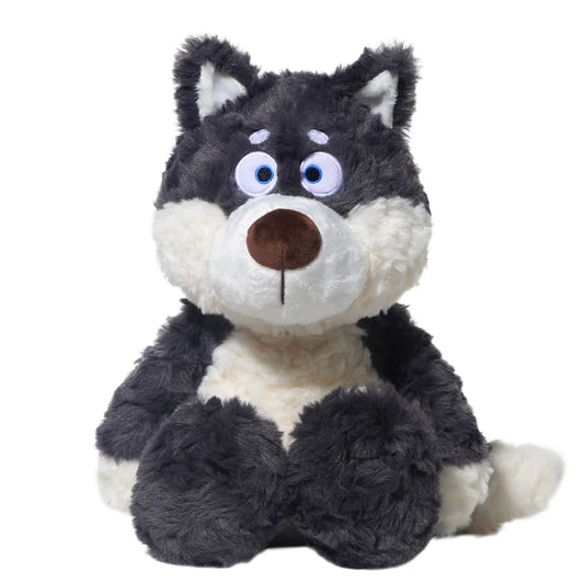 Peluche Loup Gris Mignon de 40 cm, Animal en Peluche Loup Super doux