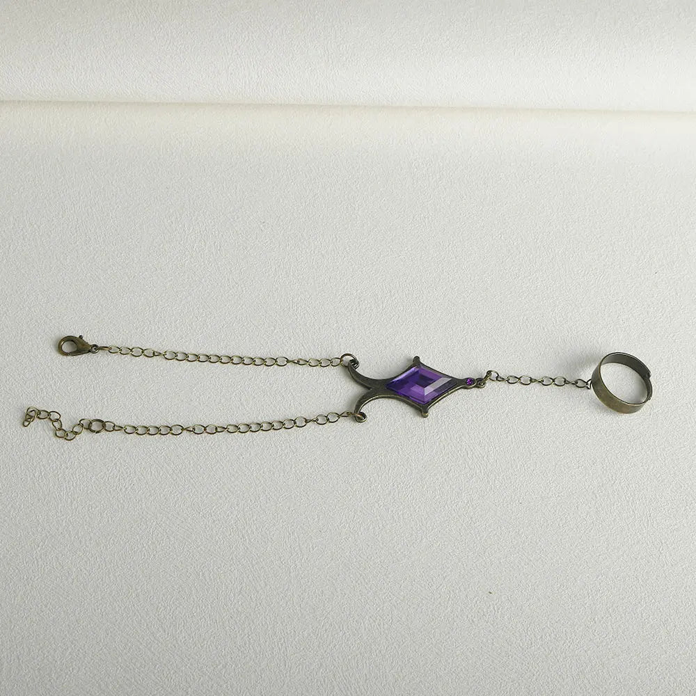 Bracelet Akemi Homura pour femme, strass, joncs, bijoux de couple, métal, Puella Magi Madoka Magica Bague Femme