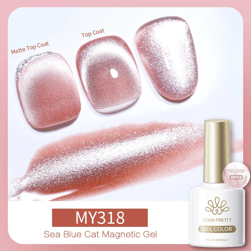 BORN PRETTY 117 Couleurs Vernis à Ongles Gel Magnétique Chat 10ml Vernis Couvrance Totale Semi-Permanent Manucure Super Magnifique