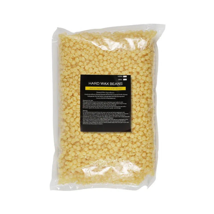 500 g/paquet de perles de cire dépilatoires pour l'épilation du maillot, du visage, des jambes et des bras. Convient aux personnes de tous âges.