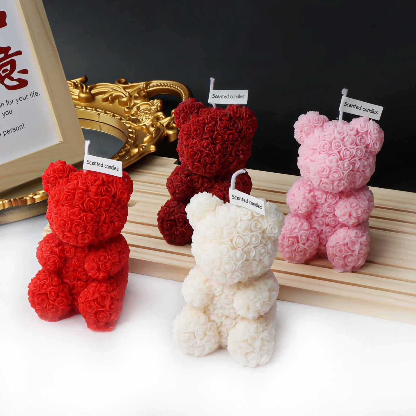 Bougie parfumée 3D Ours Lapin Mignon - Bougie Licorne Rêveuse à Faire Soi-même - Décoration - Cadeaux Faits Main - Décoration Intérieure - Cadeaux de Mariage