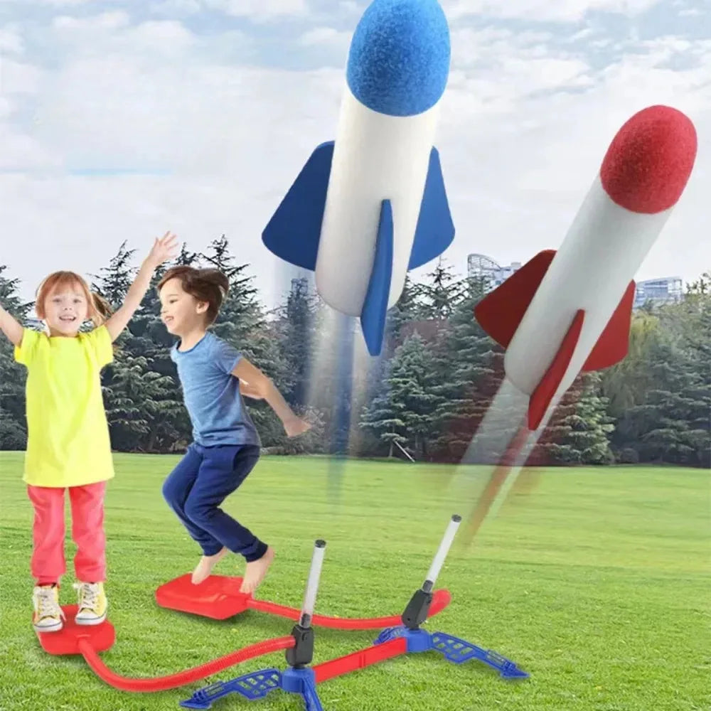Lance-fusée à air comprimé pour enfants, jouet et cadeau idéal pour les enfants.