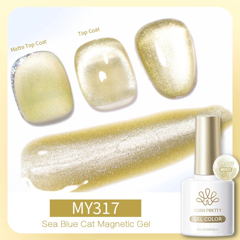BORN PRETTY 117 Couleurs Vernis à Ongles Gel Magnétique Chat 10ml Vernis Couvrance Totale Semi-Permanent Manucure Super Magnifique