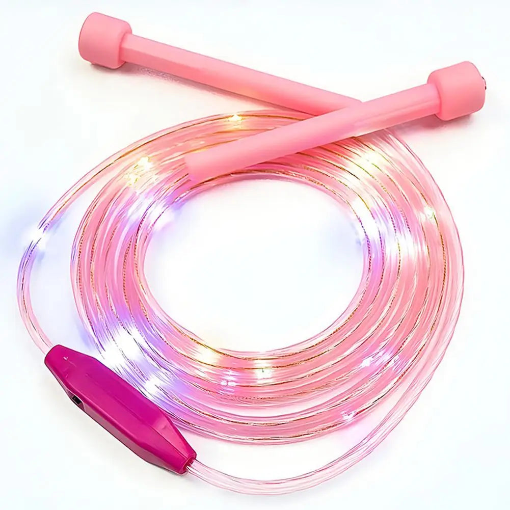 Corde à sauter lumineuse en plastique pour enfants, corde à sauter colorée pour élèves