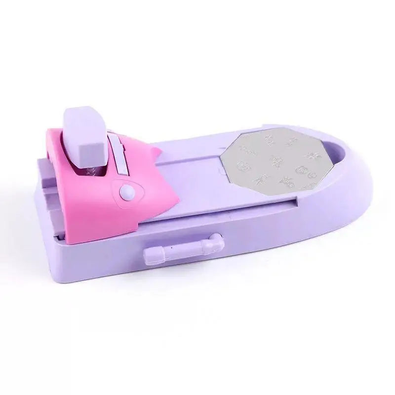 Machine d'impression pour nail art portable DIY avec 6 tampons métalliques