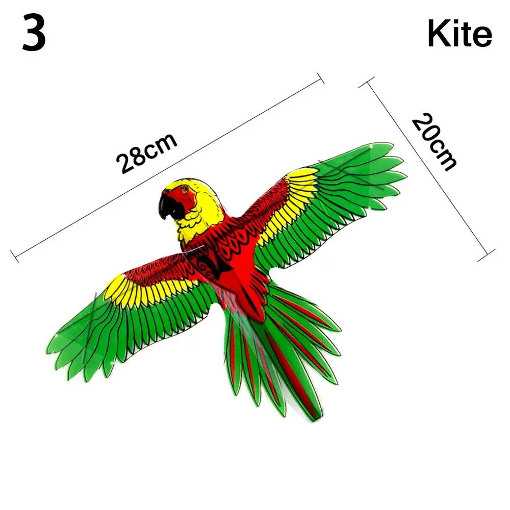 Cerf-volant aigle en plastique transparent, ligne de 30 mètres, grand aigle volant, cadeau pour enfants, cerf-volant de dessin animé, sorties en famille, jardin