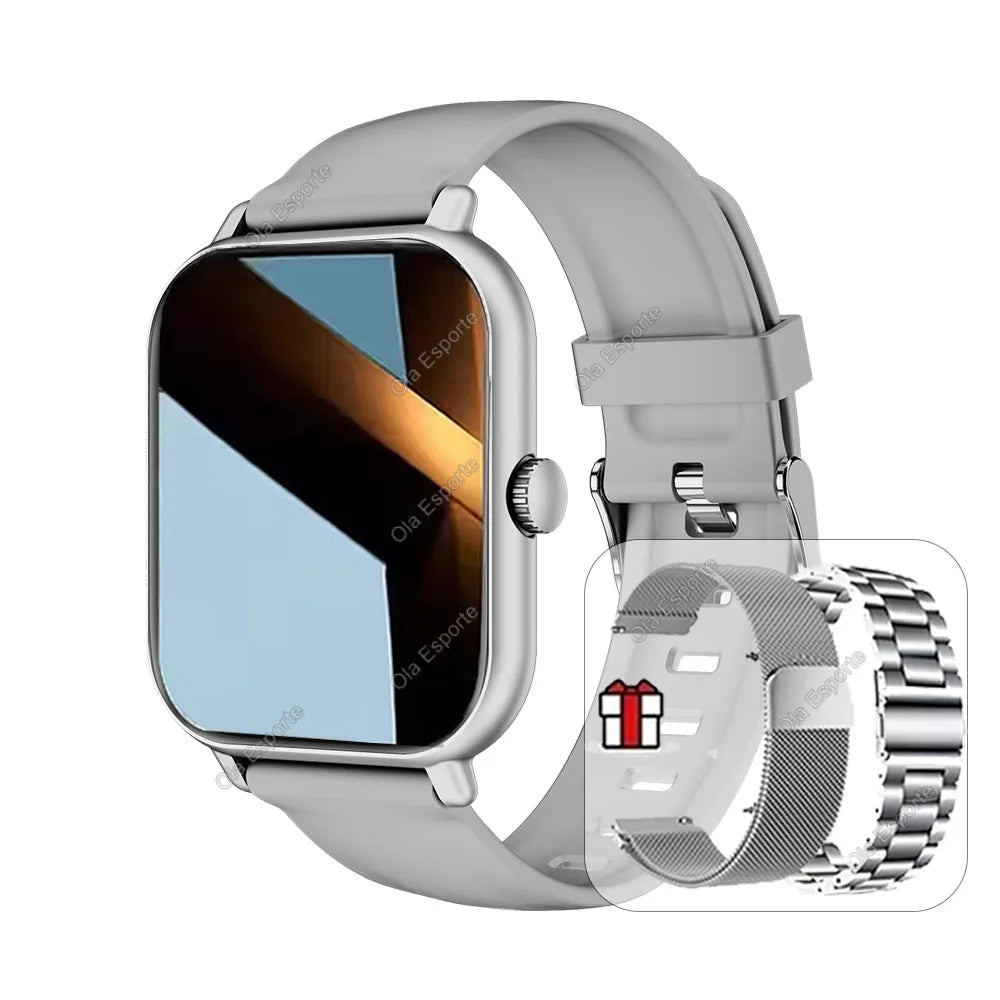 Montre connectée 2026 pour Android et iOS, écran couleur 2,01 pouces, Bluetooth, réponse aux appels, suivi d'activité, tracker d'activité, pour femmes et hommes (nouveauté)