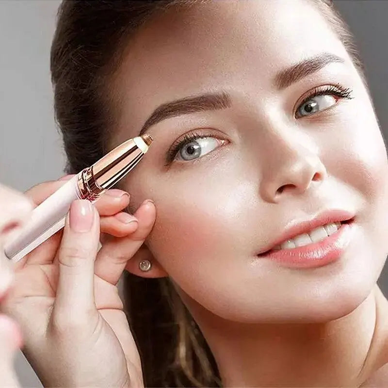 Stylo tondeuse électrique intelligent pour sourcils, outil de rasage automatique pour hommes et femmes, épilateur de beauté pour une épilation impeccable.