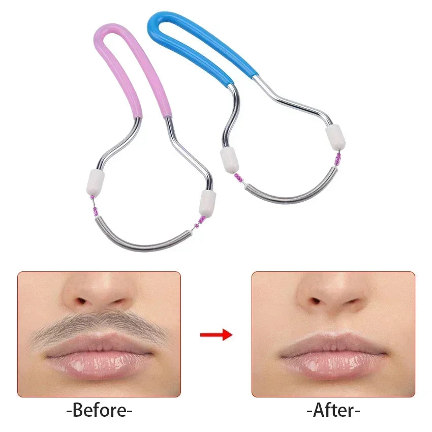 Épilateur facial pour femmes : élimine les poils indésirables de la lèvre supérieure, du menton, du visage ou du cou. Le ressort original pour les poils disgracieux.