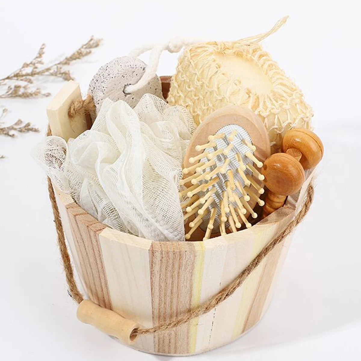 Coffret cadeau spa de douche en forme de cœur, accessoires de salle de bain de qualité spa, idéal pour les mariages, les fêtes et les occasions spéciales.