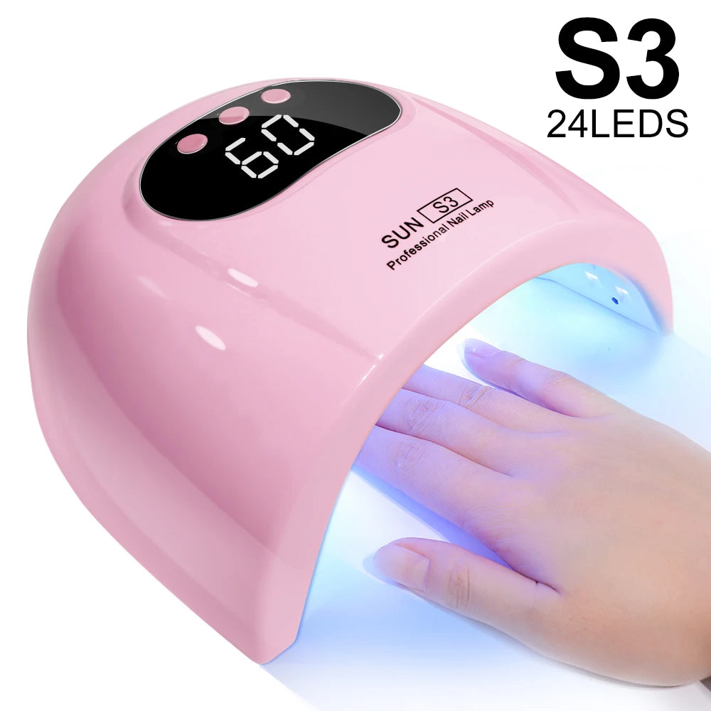 Lampe UV LED 24h/24 et 6j/7 pour le séchage du vernis gel, avec affichage LED et détecteur de mouvement. Outil professionnel pour manucure et usage domestique.