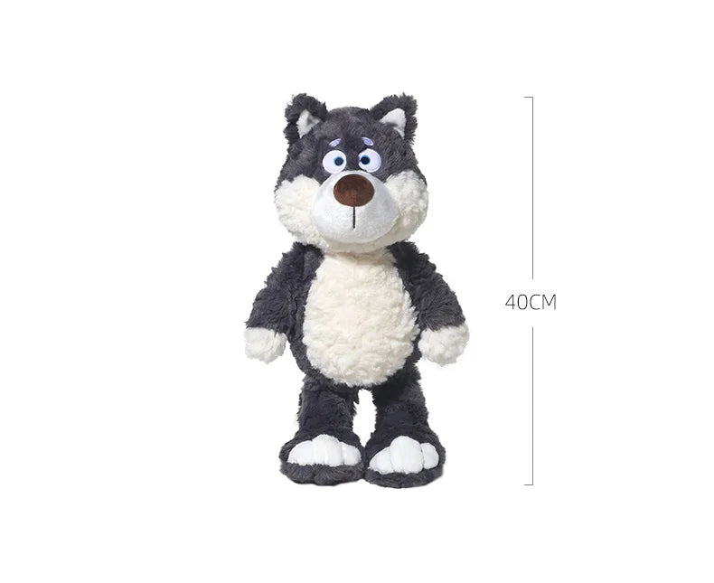 Peluche Loup Gris Mignon de 40 cm, Animal en Peluche Loup Super doux
