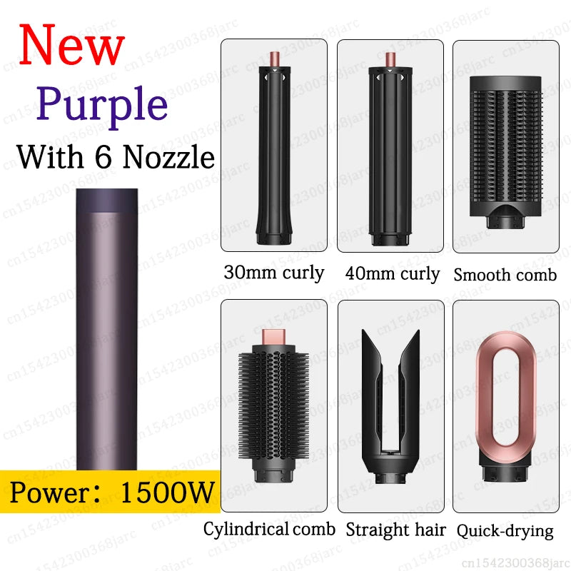 Fer à friser multifonction SenCiciMen X9 : brosse à air chaud, sèche-cheveux, styler pour cheveux bouclés professionnel en salon.