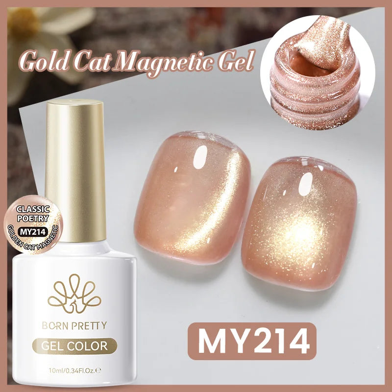 BORN PRETTY 117 Couleurs Vernis à Ongles Gel Magnétique Chat 10ml Vernis Couvrance Totale Semi-Permanent Manucure Super Magnifique