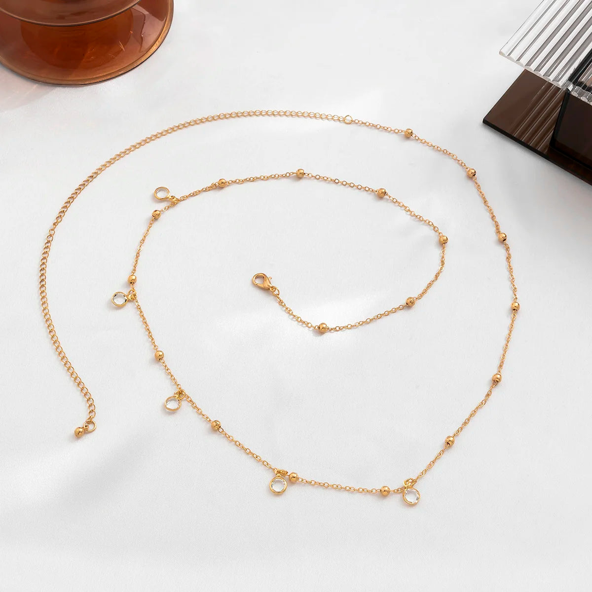 PuRui Ceinture de ventre sexy en cristal et verre, chaîne de taille pour femmes, accessoires de plage, bikinis et festivals d'été, bijoux de corps