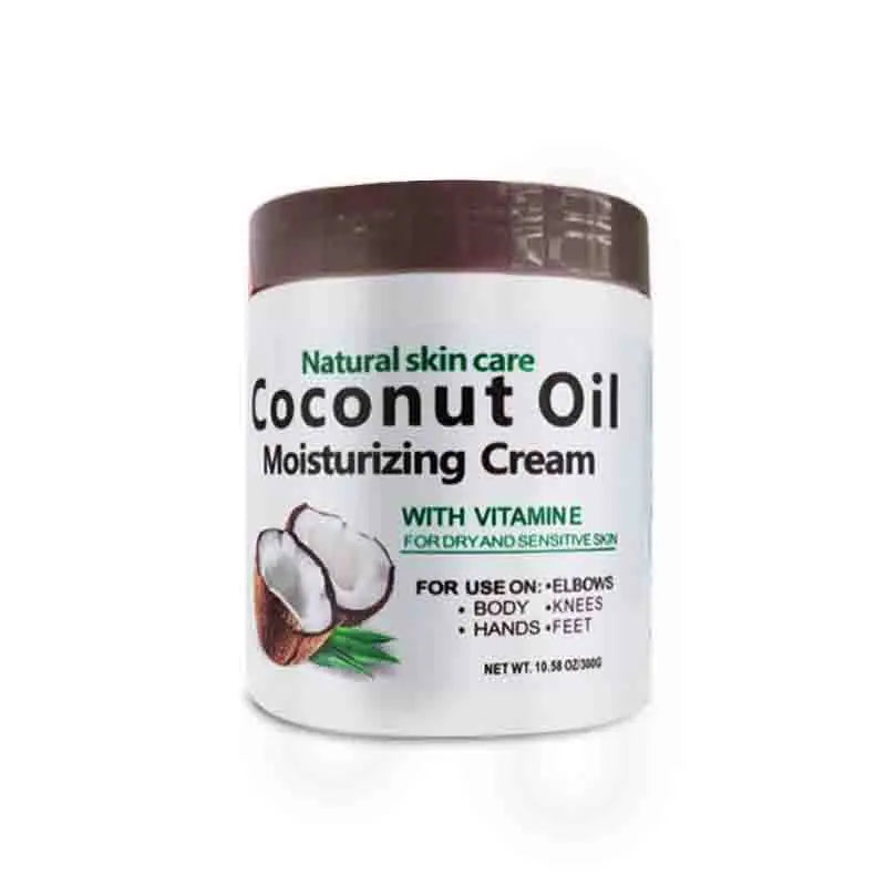 Huile de coco naturelle bio de qualité supérieure, pressée à froid, 300 g / 10,58 fl.oz. Réparatrice, pour peaux sèches, cheveux et corps. Crème hydratante de massage.