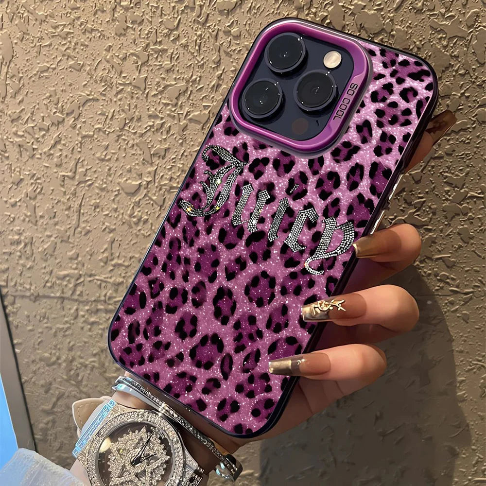 Coque de téléphone J-JuicysS Couture pour iPhone 17, 16e, 16, 15, 14, 13, 12, 11 mini, Pro Max, X, XR, XS Max, 8, 7, Air Plus, avec dos mat anti-chute