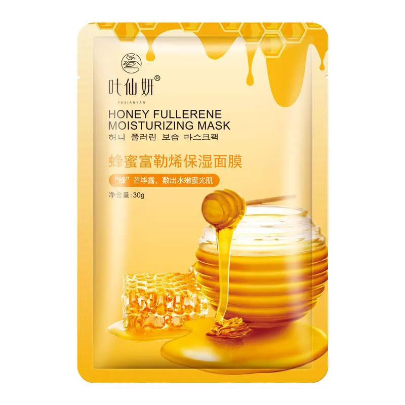 12 masques faciaux hydratants aux myrtilles, à l'aloe vera, au concombre et à la pêche, pour un soin du visage beauté.