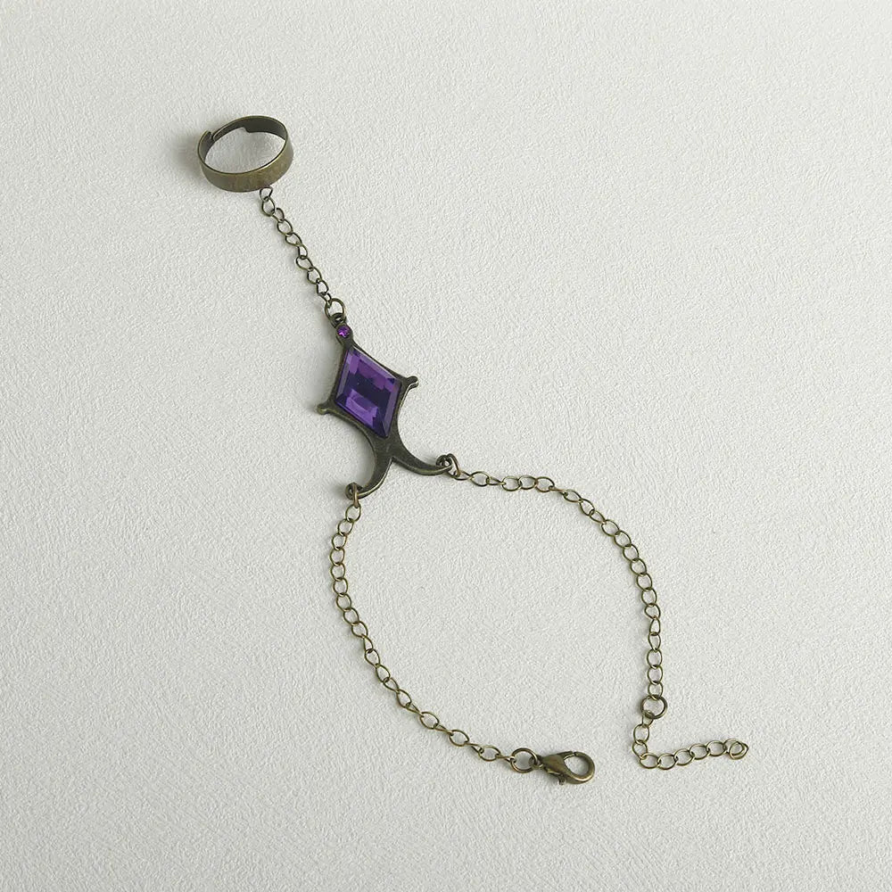Bracelet Akemi Homura pour femme, strass, joncs, bijoux de couple, métal, Puella Magi Madoka Magica Bague Femme