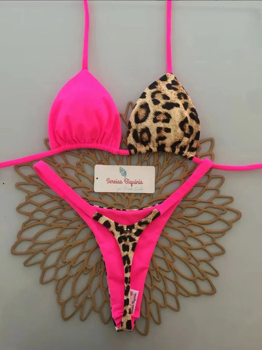 Micro-bikinis 2026 Maillot de bain femme, nouveau maillot de bain sexy, ensemble bikini dos nu, bikini brésilien, string, tenue de plage et de soirée