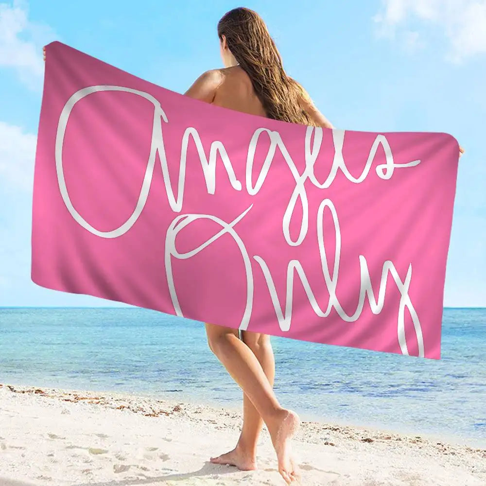 Serviette de plage/natation V-Victorias-Fashion-S-Secret Anime, douce et absorbante, idéale pour les voyages, le camping et la salle de sport.