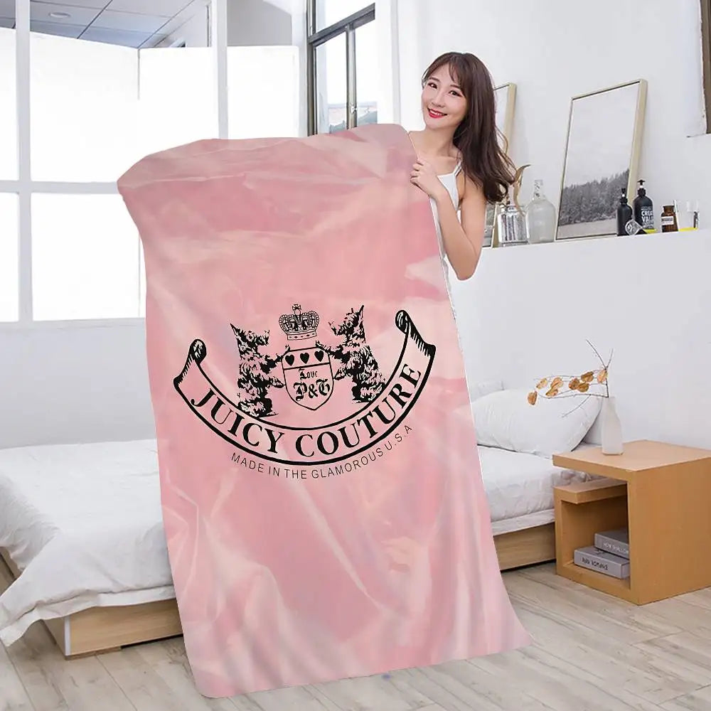 Serviette de plage J-Juicy Logo C-CoutureS-S, serviette de bain colorée pour fille, en microfibre, séchage rapide, personnalisable, anti-sable, idéale pour la plage, le yoga, la salle de sport et la piscine.