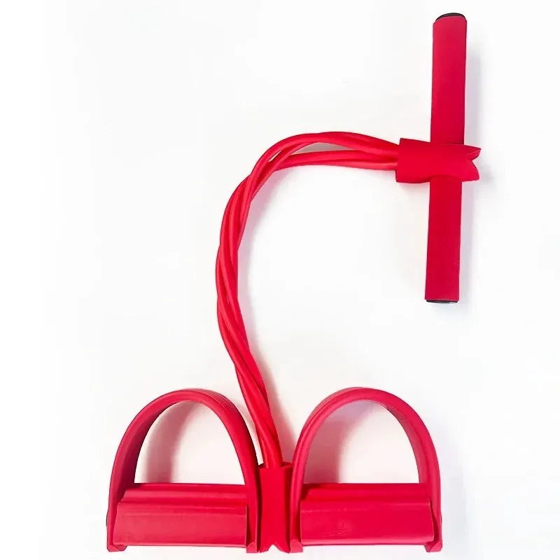 Tendeur de pédale à quatre tubes, équipement de fitness multifonctionnel pour la maison, corde élastique de tension pour le yoga et le renforcement abdominal