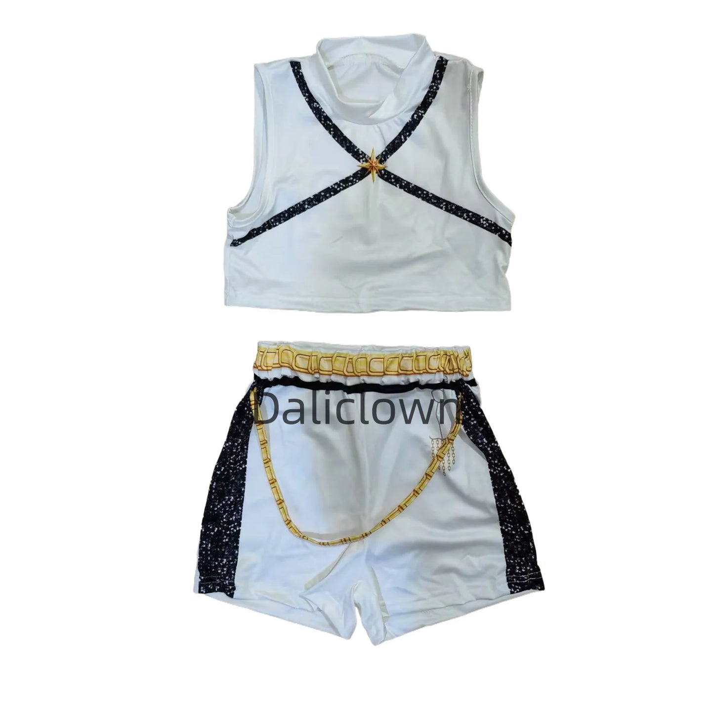 Costume de cosplay KDPop pour enfant (Rumi, Zoey, Mira) - Déguisement de Golden Huntrix pour spectacle ou fête d'Halloween