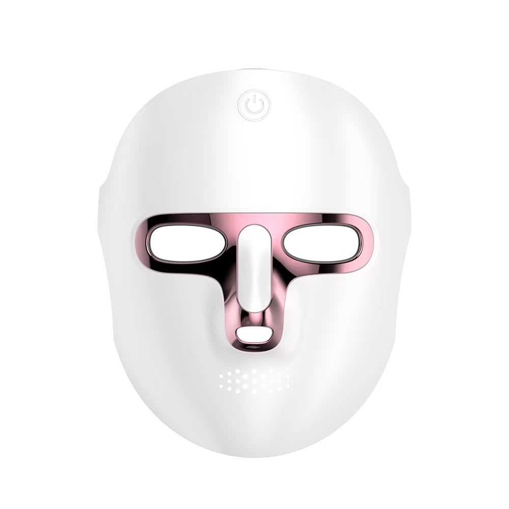 Masque LED sans fil 7 couleurs pour le visage et le cou, soin SPA du visage à lumière rouge, réparation de la peau, anti-acné, raffermissement, anti-âge