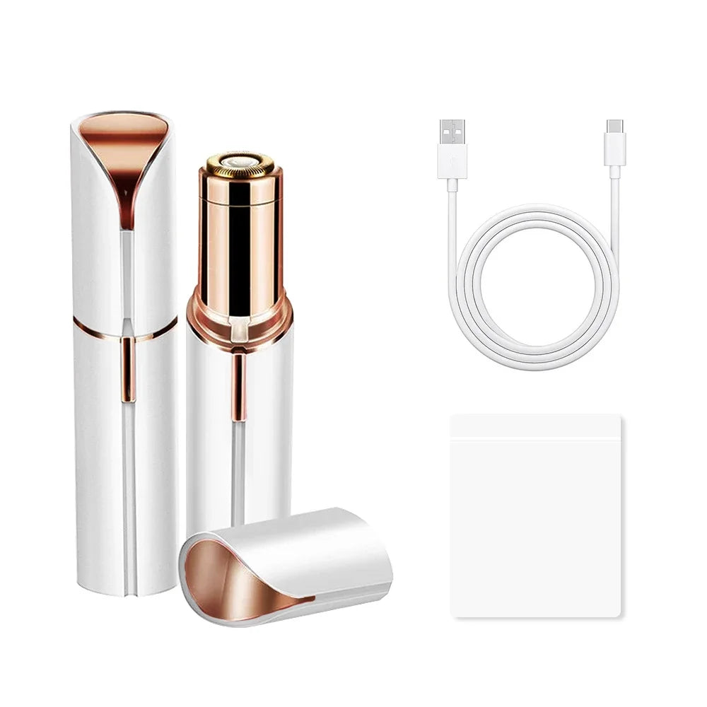 Nouvel épilateur électrique pour le visage, sourcils et lèvres, indolore, zones sensibles du visage (B).