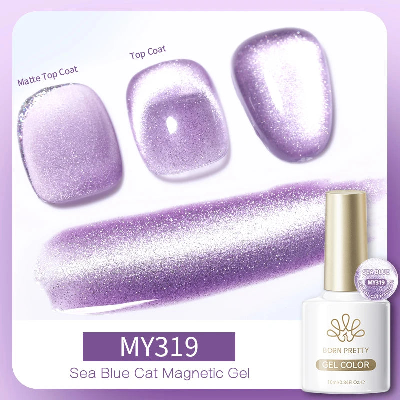 BORN PRETTY 117 Couleurs Vernis à Ongles Gel Magnétique Chat 10ml Vernis Couvrance Totale Semi-Permanent Manucure Super Magnifique