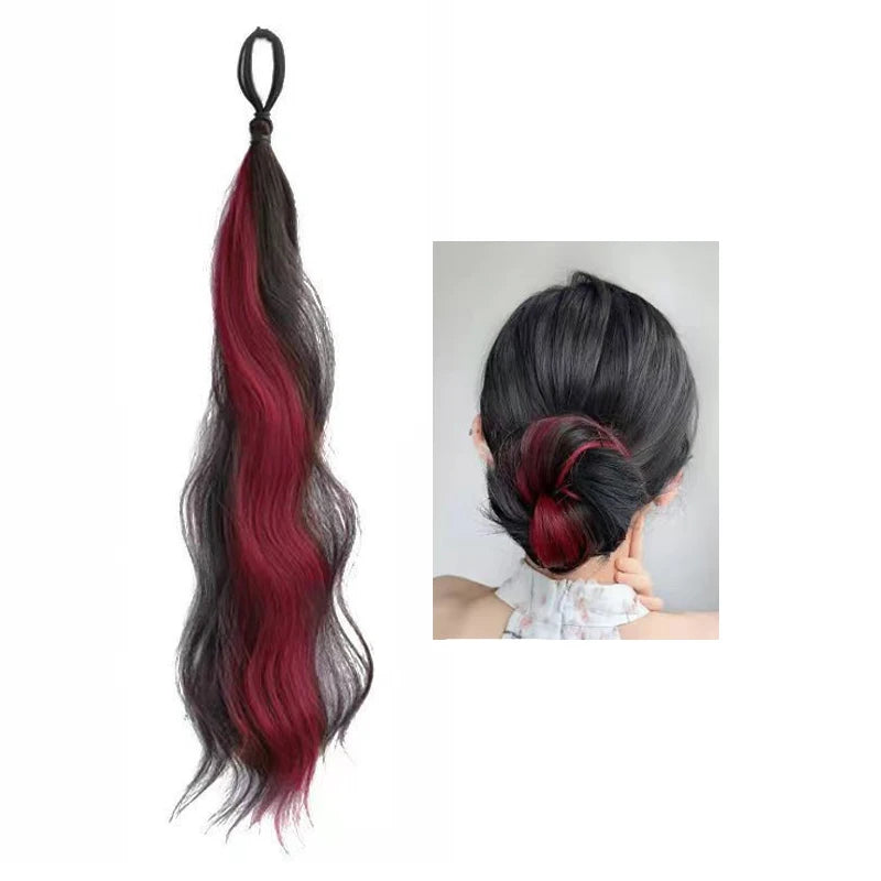 Chignon synthétique auto-enroulable, postiche pour chignon, chignon DIY pour femme, pour un effet décoiffé.