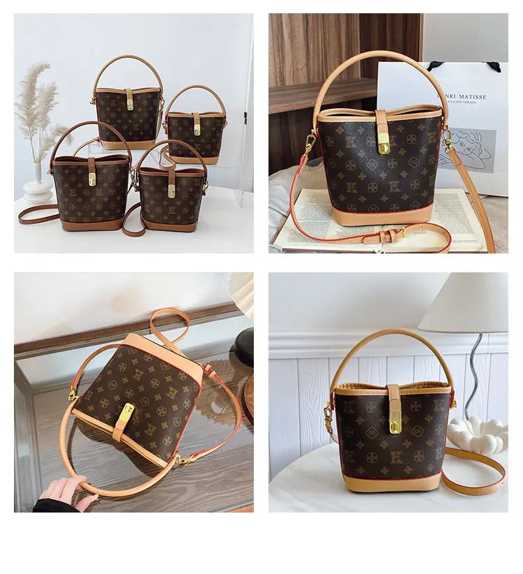 Sac bandoulière de luxe pour femme en cuir premium, inspiré du style parisien vintage chic. Élégant et spacieux, il est parfait au quotidien.