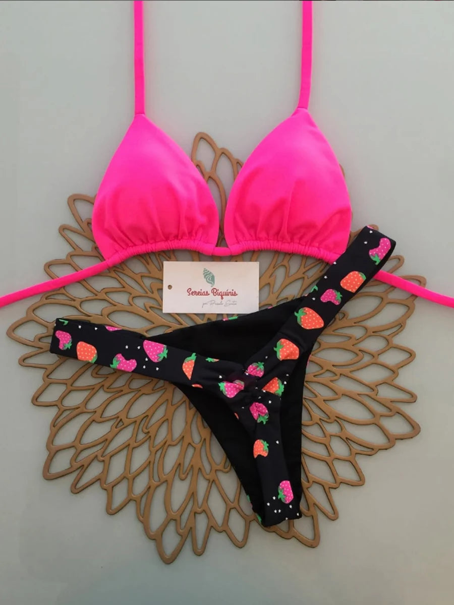 Micro-bikinis 2026 Maillot de bain femme, nouveau maillot de bain sexy, ensemble bikini dos nu, bikini brésilien, string, tenue de plage et de soirée