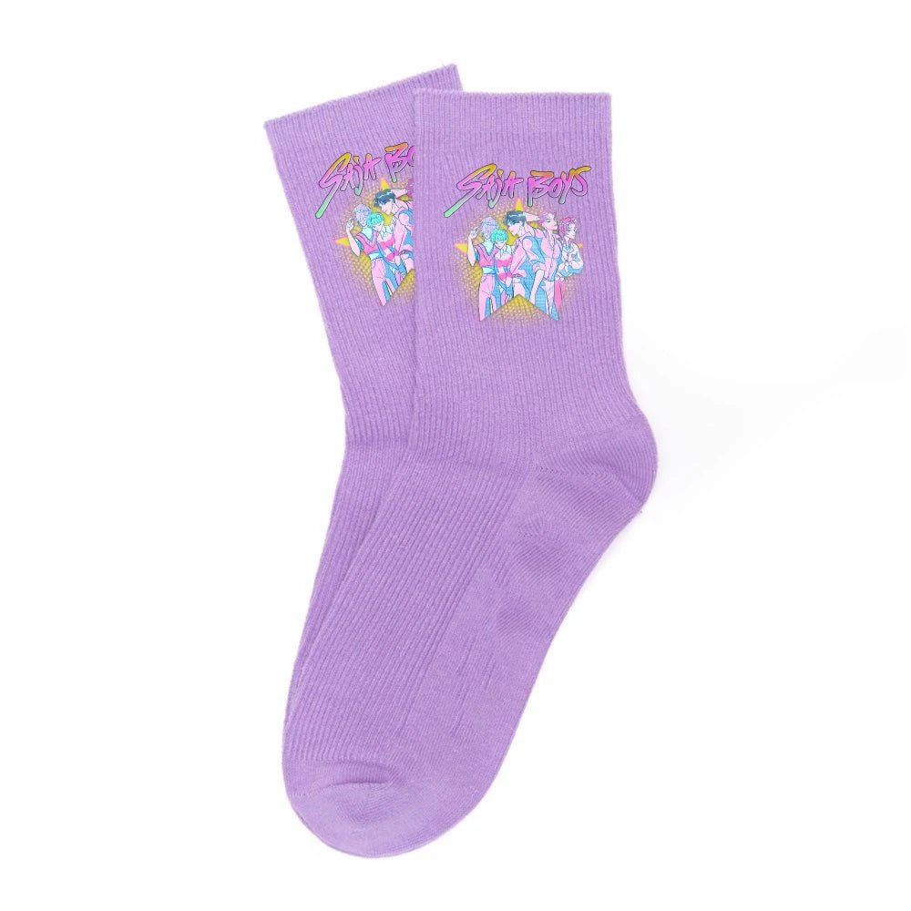 Chaussettes Kpop Demon Hunters neuves, douces, épaisses et chaudes, idéales pour les activités sportives et de plein air, en automne et en hiver, pour filles et enfants. Cadeau d'anniversaire idéal.
